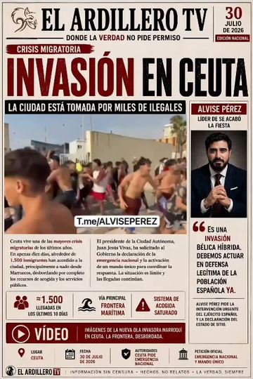 Portada de El Ardillero TV del jueves 30 de julio: Crisis migratoria en Ceuta · portada en vídeo.